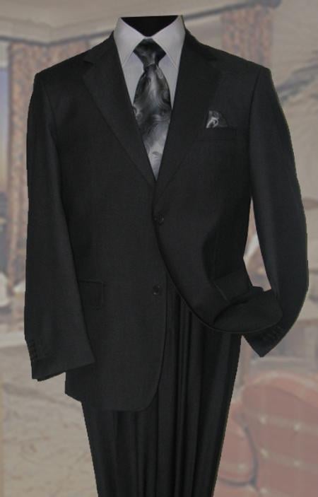 Brown Men's Wool Suit 2 Button 2pc Super 150's With Hand Pick Stitch Suit