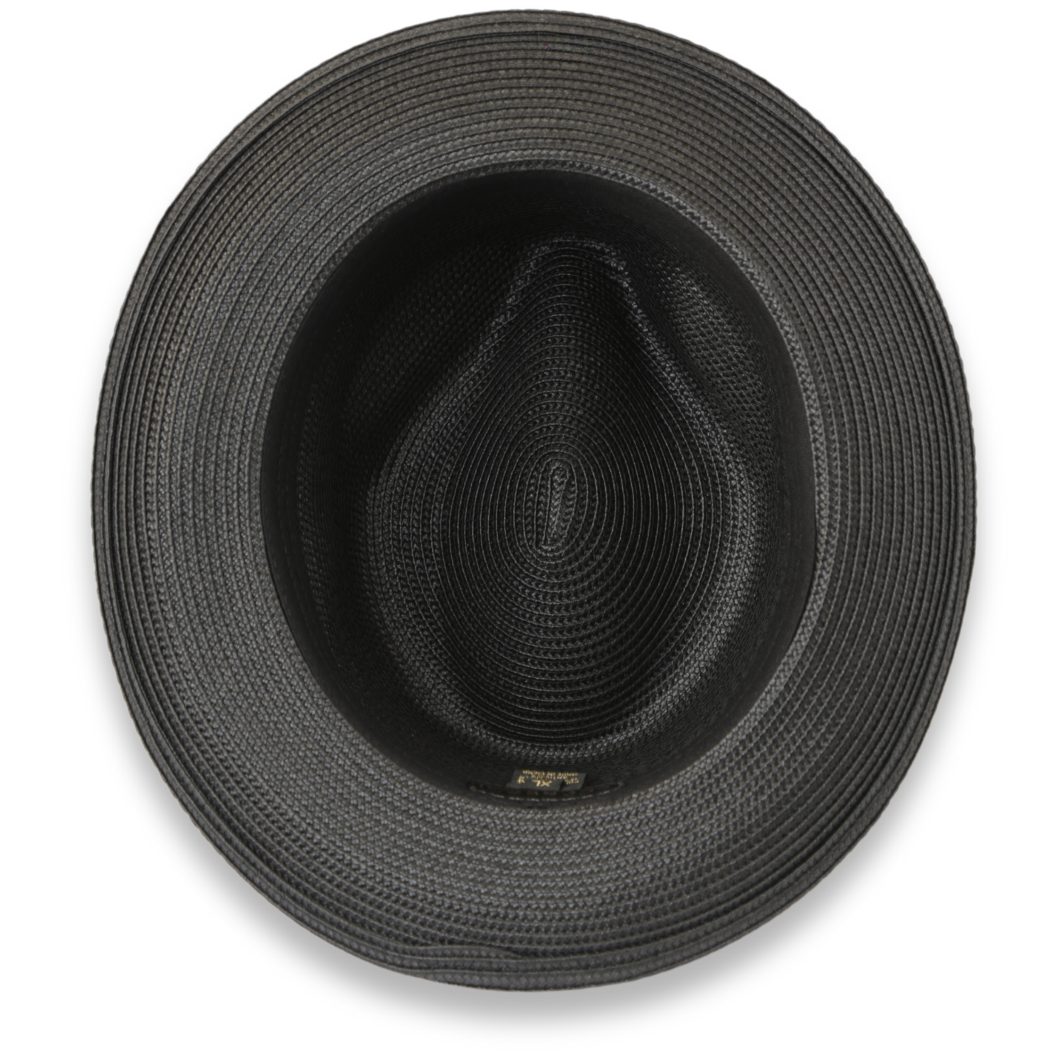 Tapa Crushable Straw Fedora Hat Charcoal