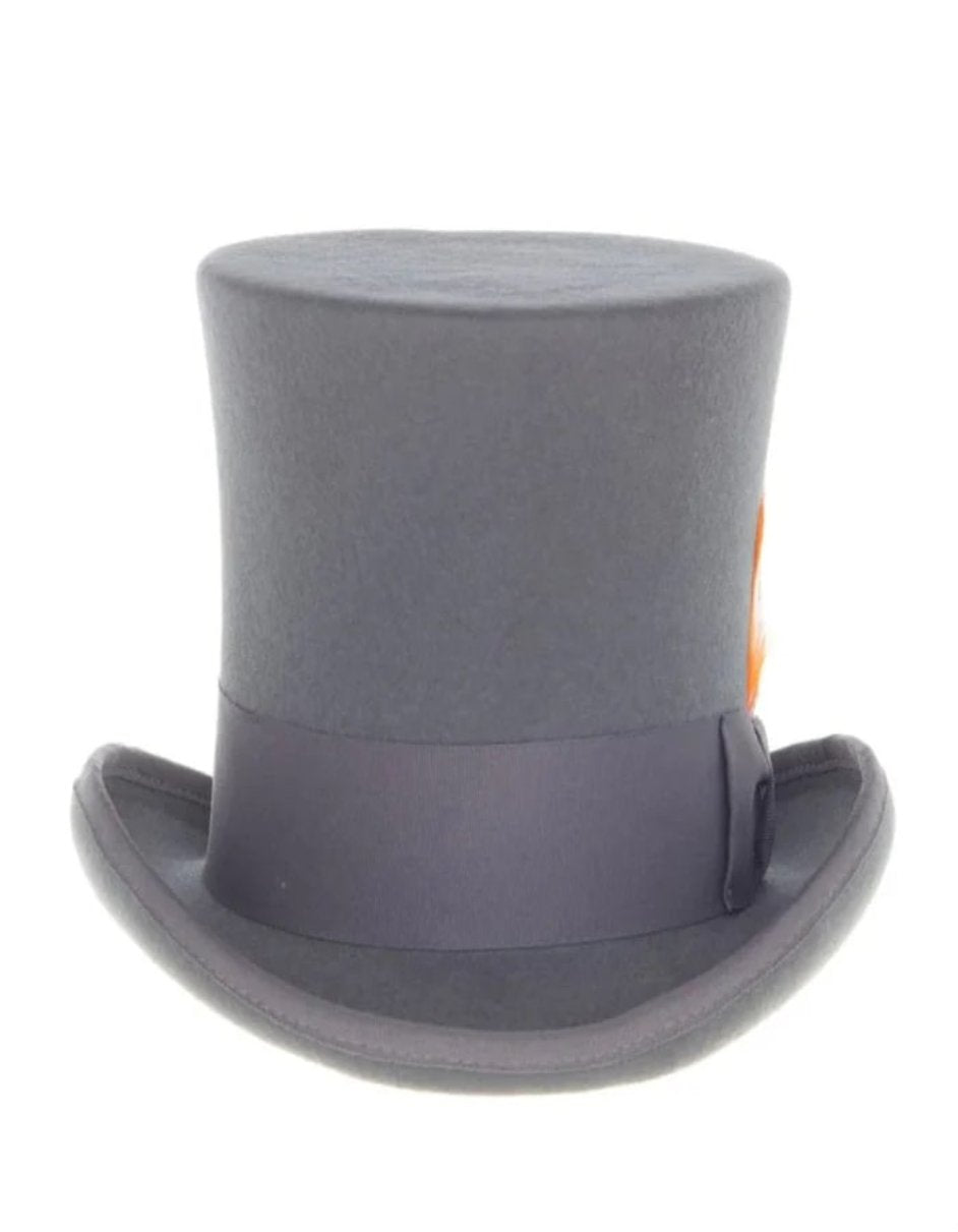 Victorian Steampunk Charcoal Grey Top Hat