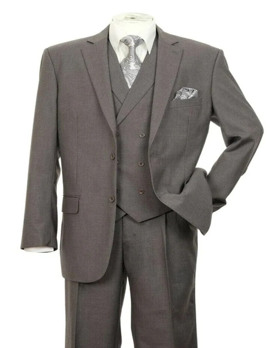 Charcoal Grey Double Breasted Suit for Men