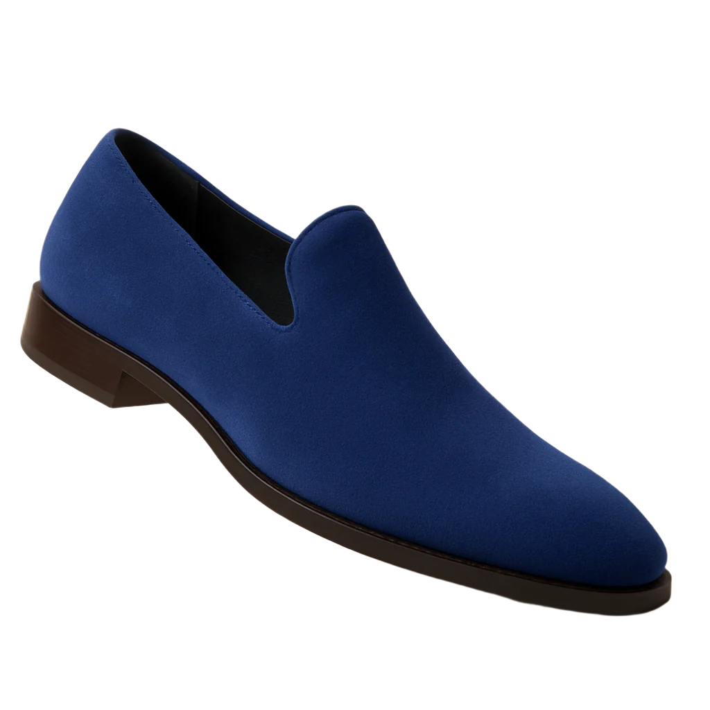 Men's Wide Width Dress Shoe Blue