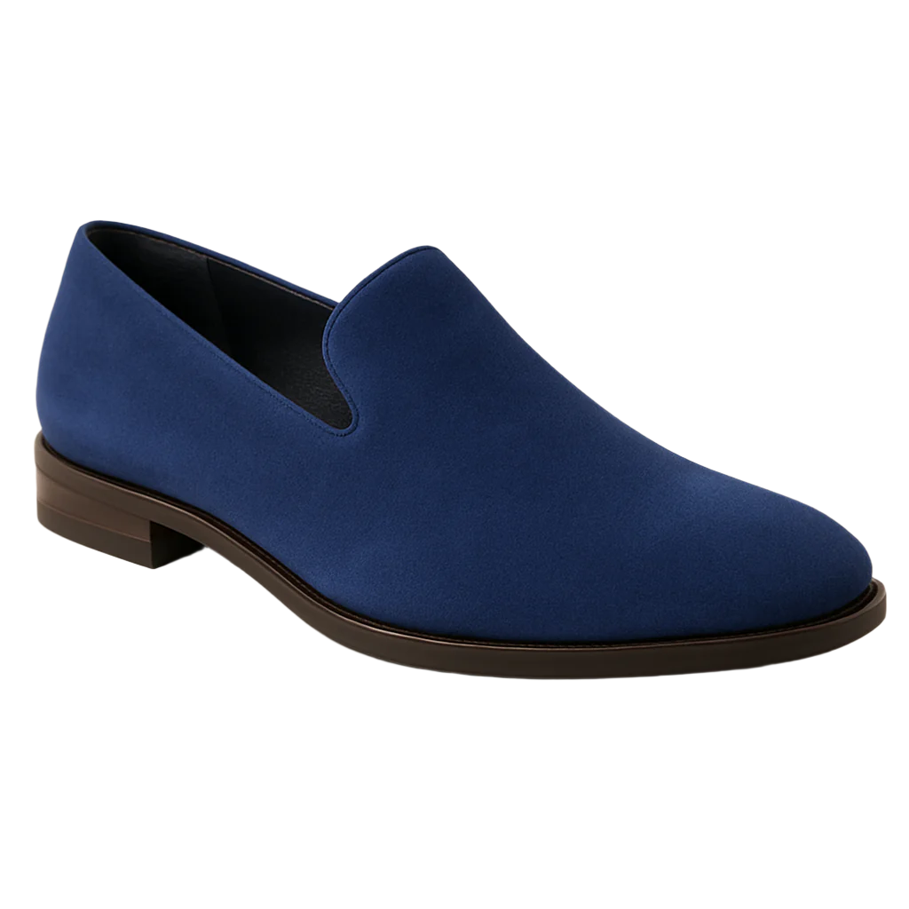 Men's Wide Width Dress Shoe Blue