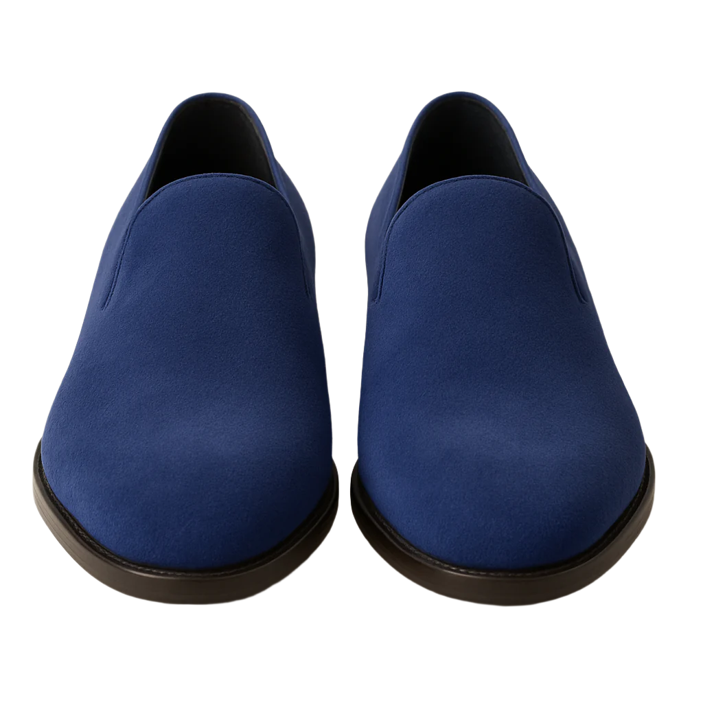 Men's Wide Width Dress Shoe Blue