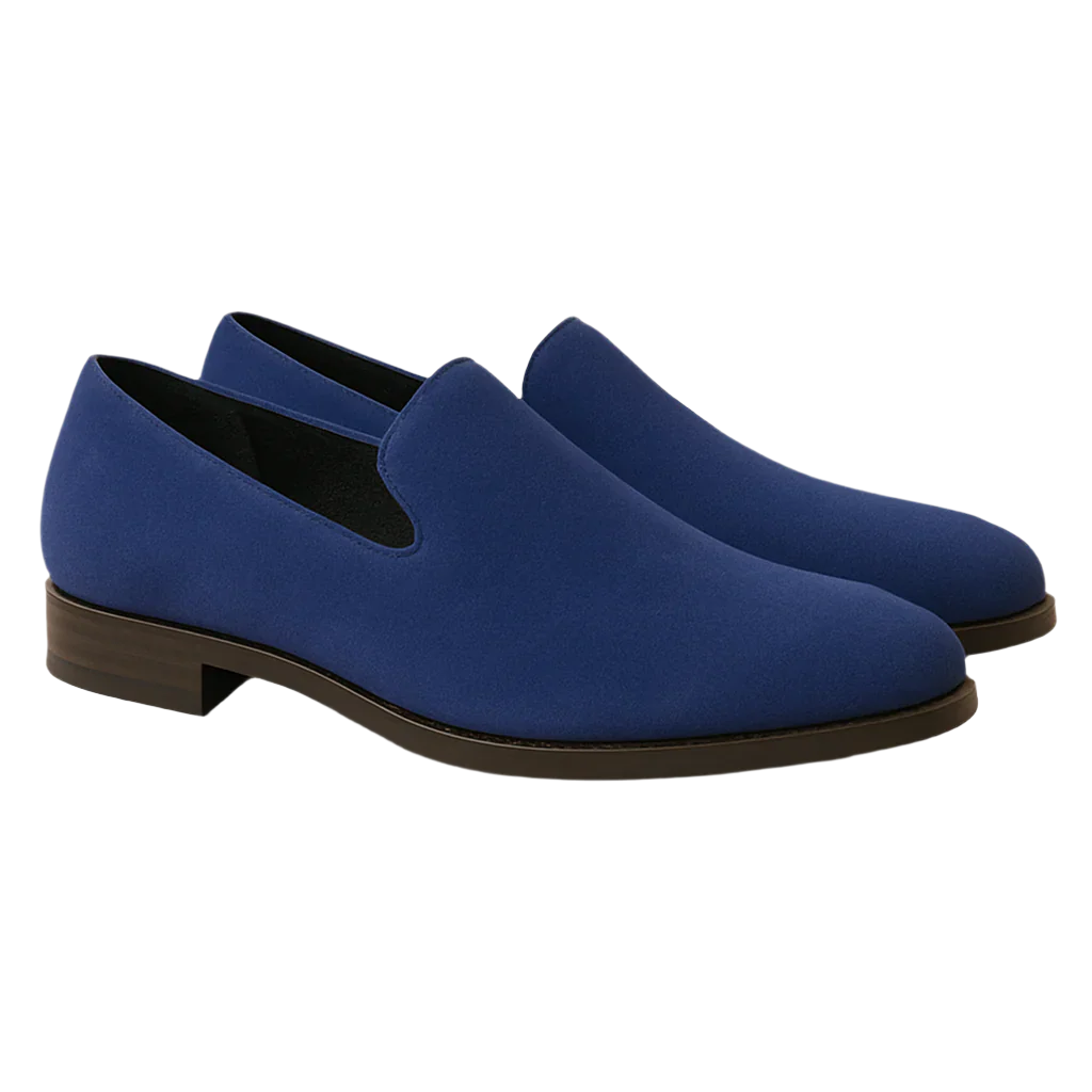 Men's Wide Width Dress Shoe Blue