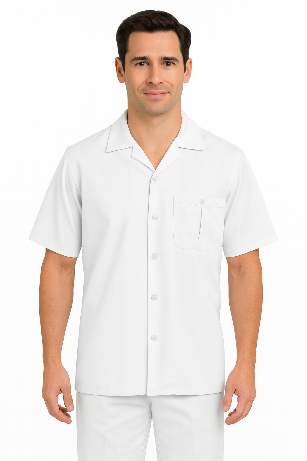 Mens Walking Suit - Big and Tall Casual Suit - White Suit Up to 6XL Pants