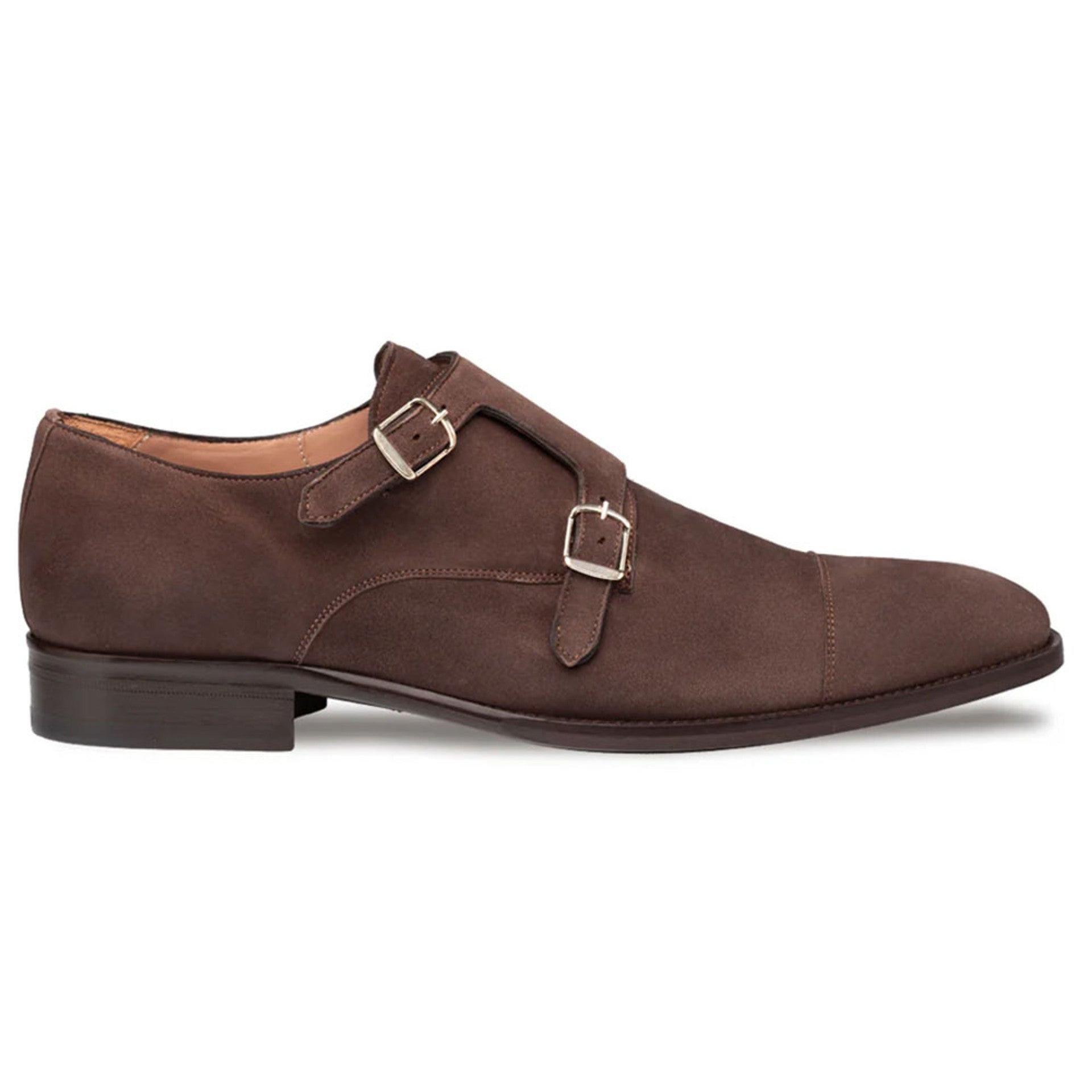 Actore II Double Monk Strap Suede Shoes by Mezlan