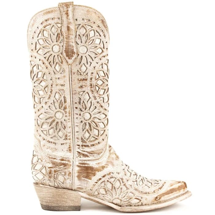 Ferrini Mandala Snip Toe Boots - Shaby Chic Brown