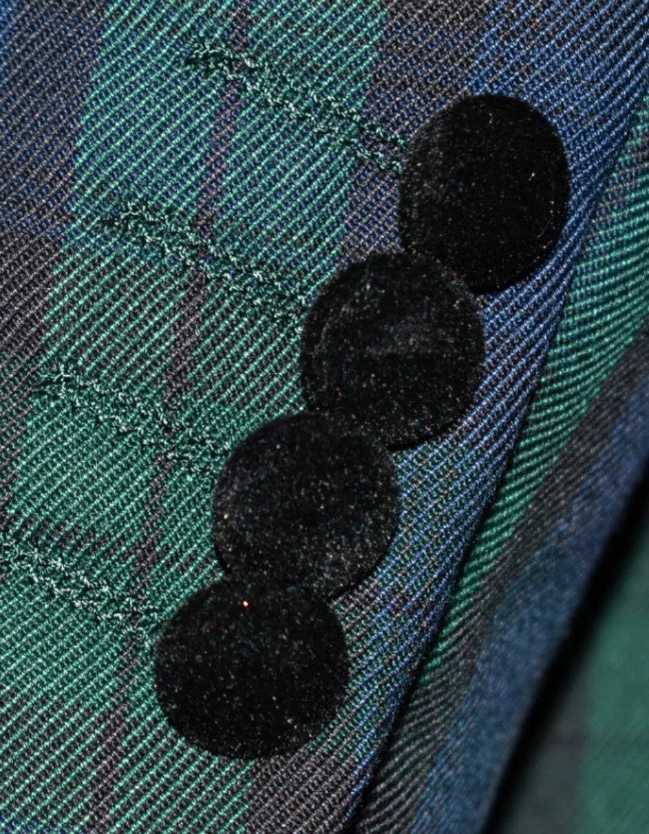 Green Tartan Plaid Dinner Jacket
