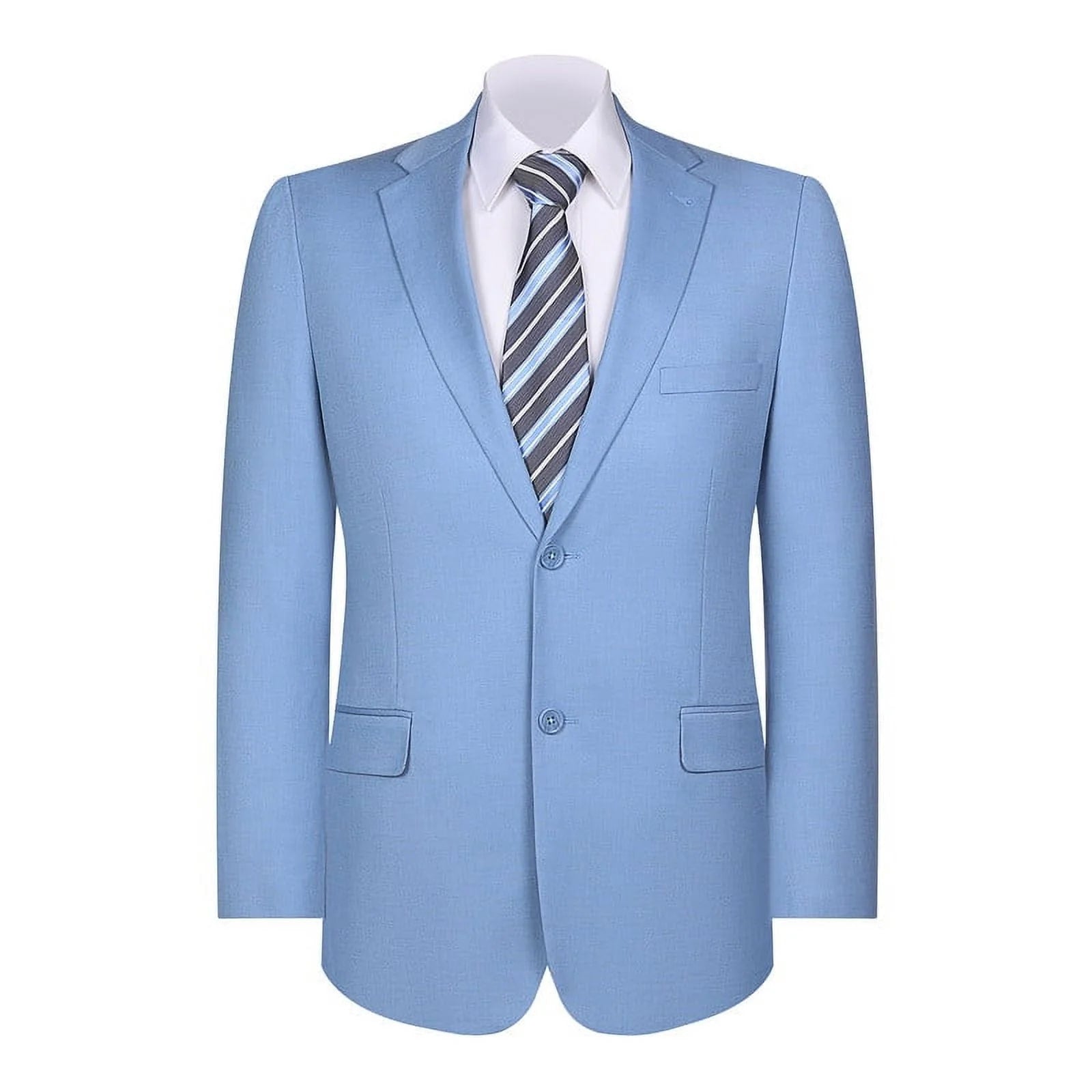 Mens Blazer Classic Fit Sport Coat Two Buttons Lightweight Suit Jacket Iceberg Green