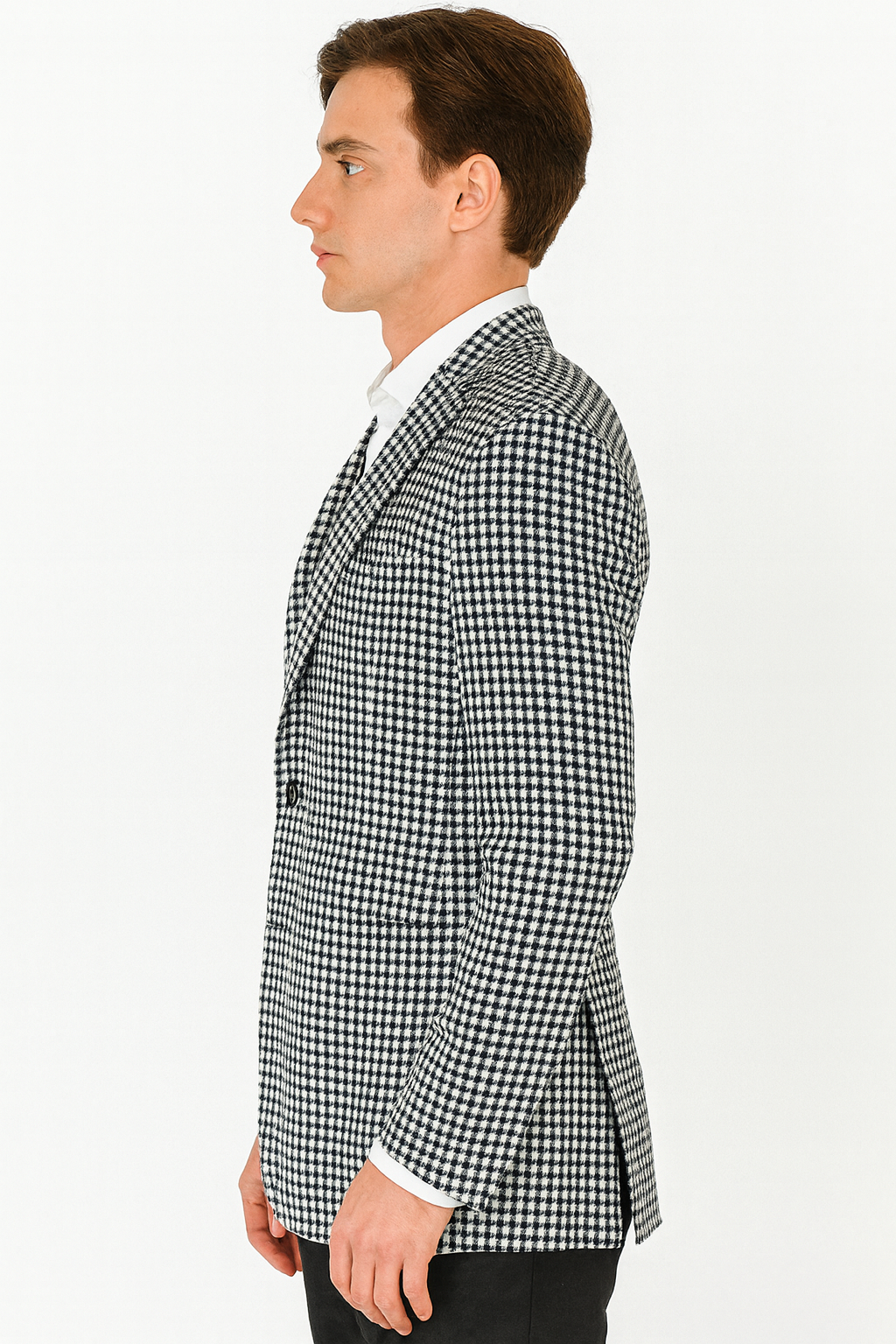 Houndstooth Blazer - Houndstooth Sport Coat - Black and White Checker Jacket