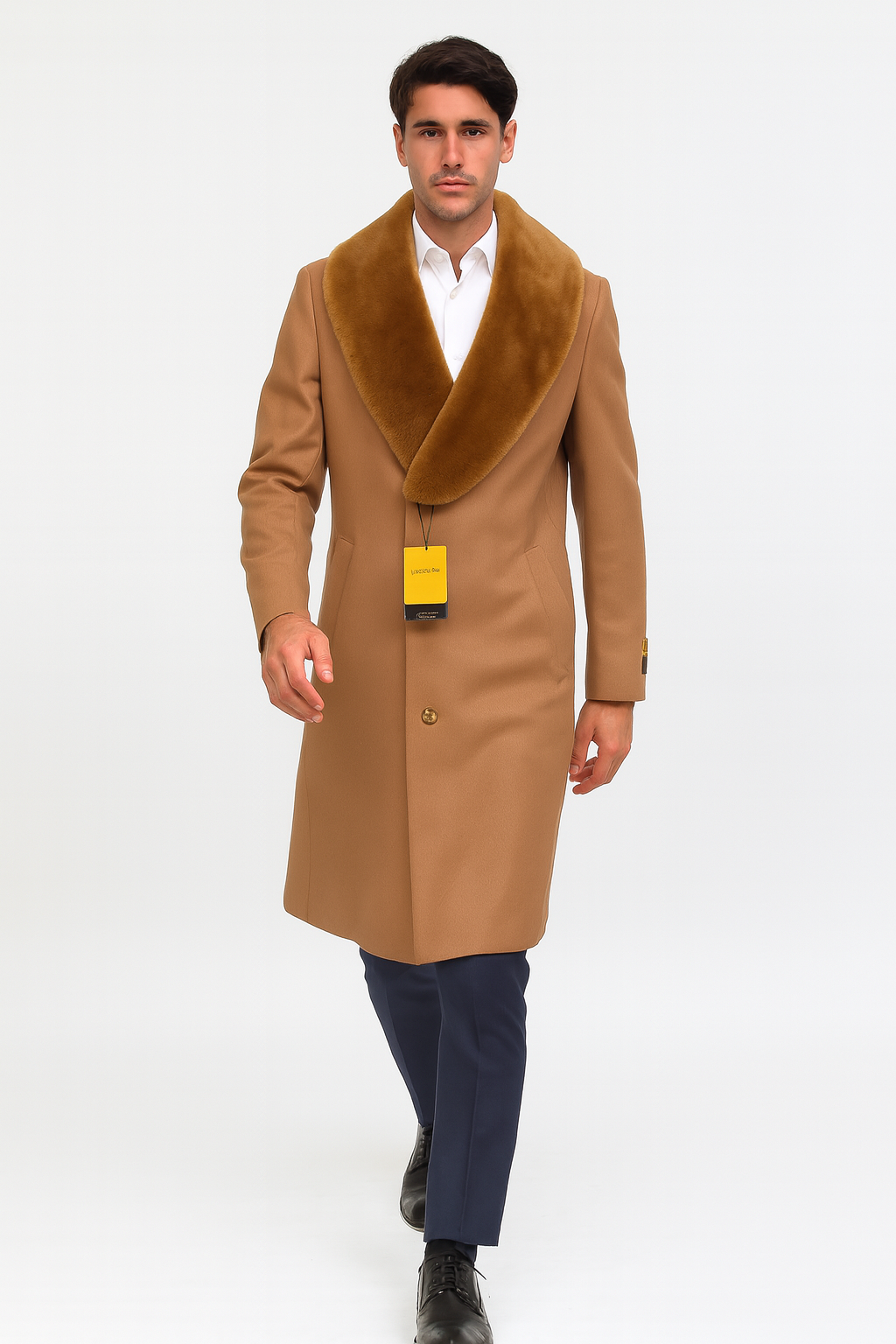 Men's Full-Length Cashmere Overcoat