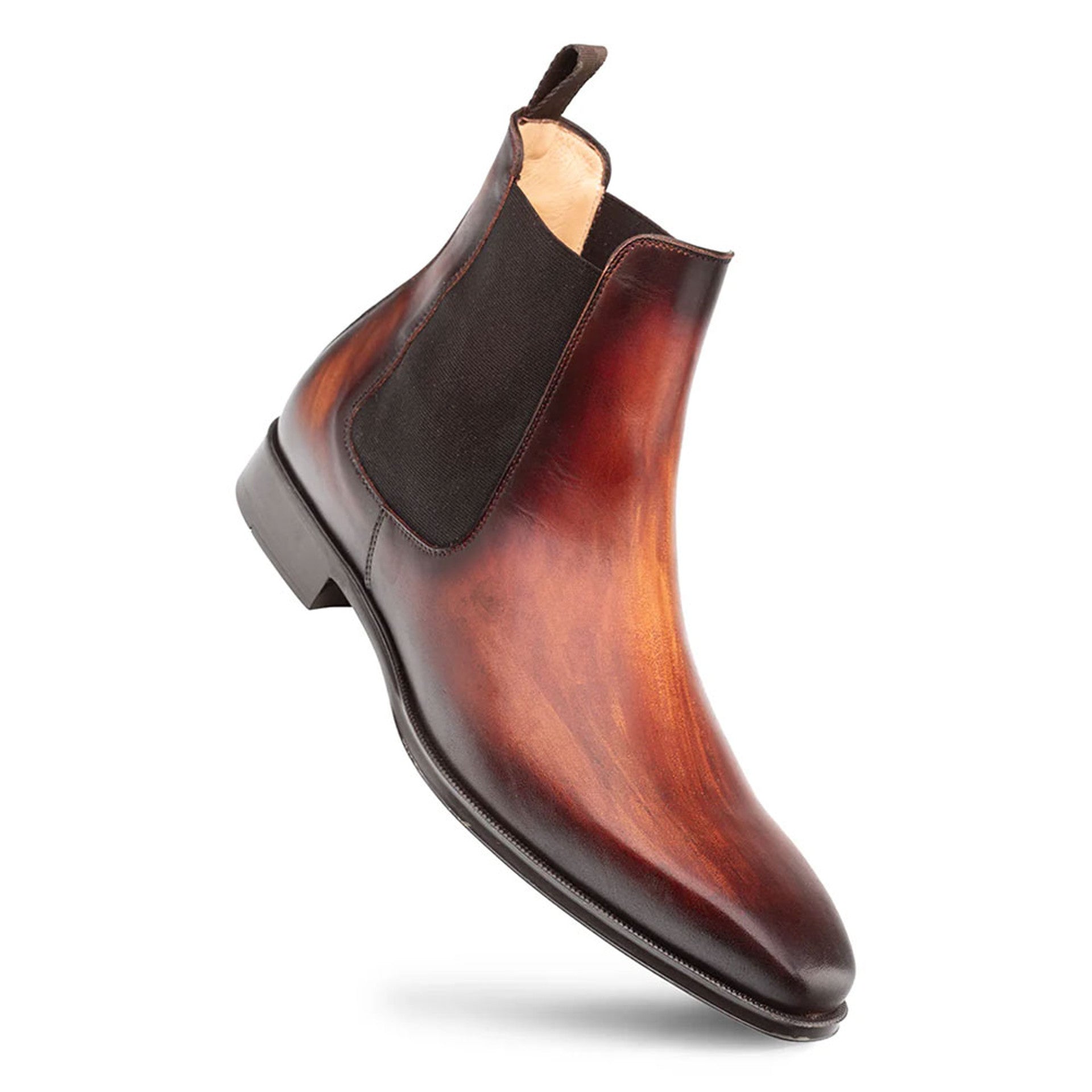 Cervantes Cognac Rust Chelsea Boots by Mezlan