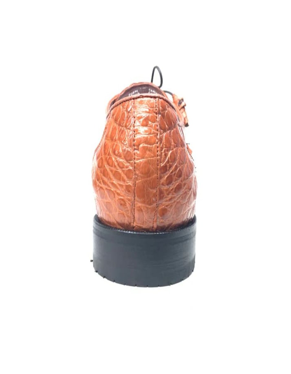 Los Altos Crocodile Lace Up Dress Shoes