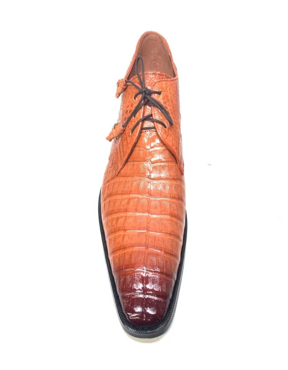 Los Altos Crocodile Lace Up Dress Shoes