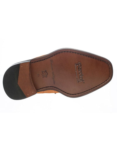 Ferrini 216 Alligator Cap Toe Shoes Cognac