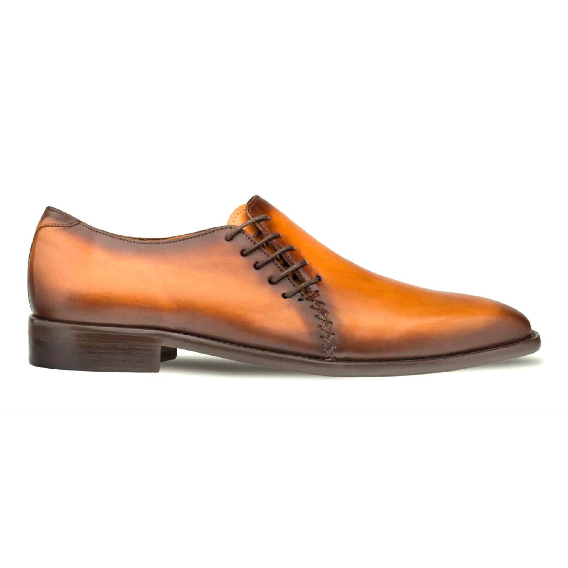 Mezlan Nicos Cross Lace-Up Calfskin Shoes