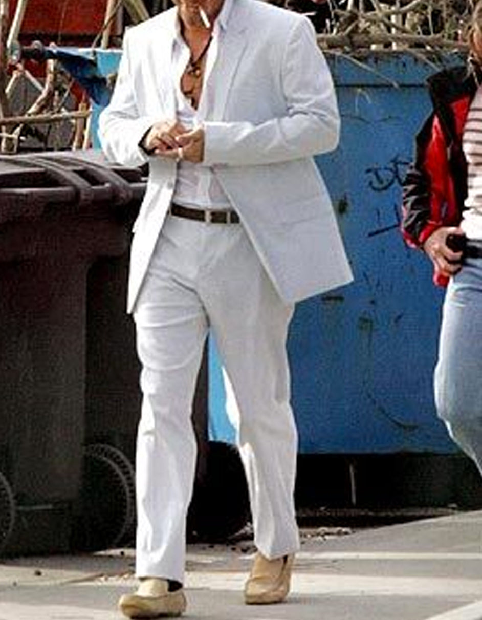 Colin Farrell Miami Vice White Suit for Men