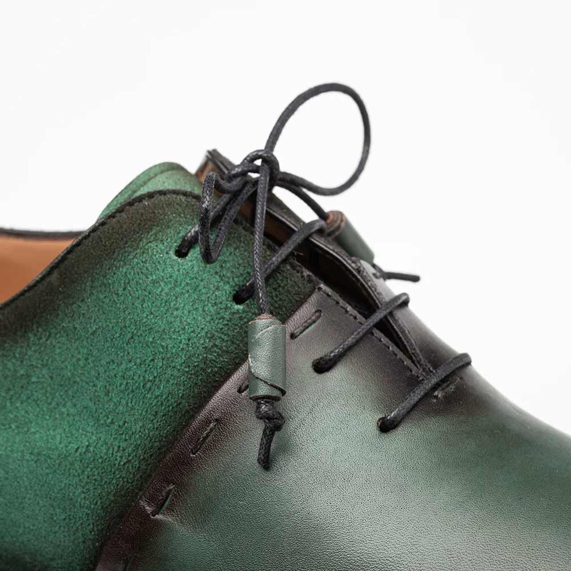 Colomer Green Calf/Suede Oxford Shoes by Mezlan
