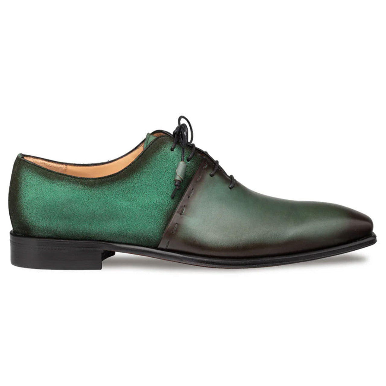 Colomer Green Calf/Suede Oxford Shoes by Mezlan