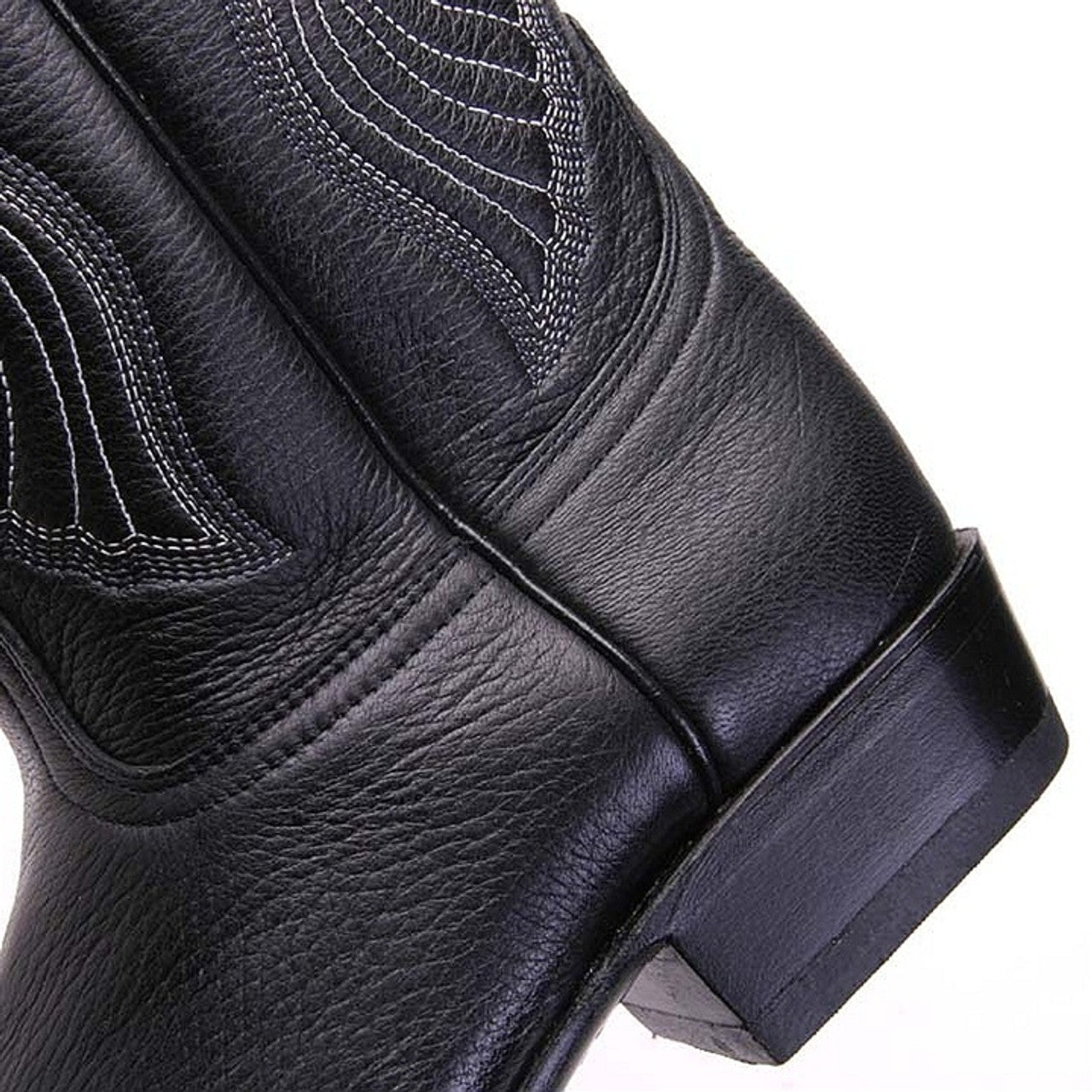 Los Altos Men's Black Elk Skin J-Toe Boots