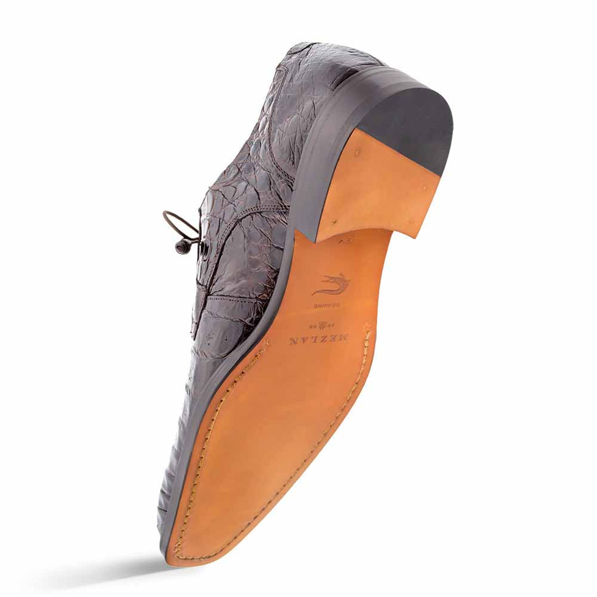 Genuine Crocodile Anderson Lace-Up by Mezlan