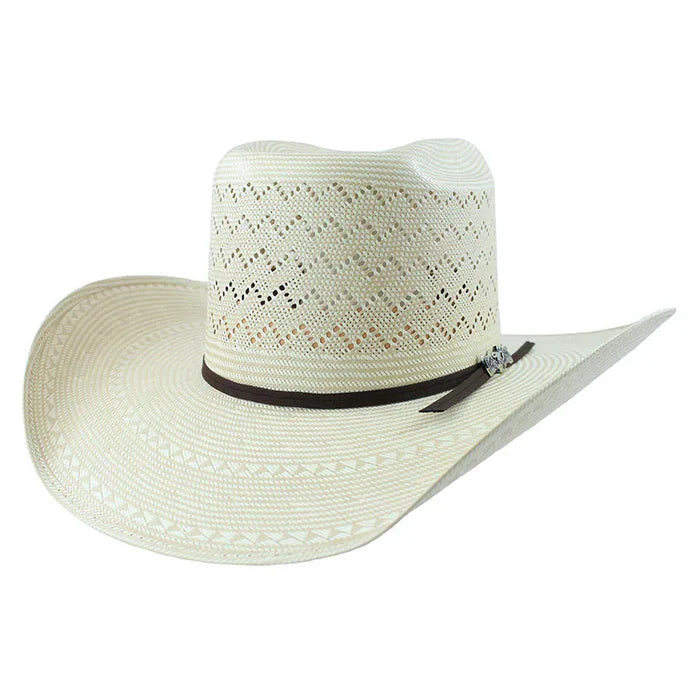 Shantung Full Mountain Brick Cowboy Hat Crown Ivory