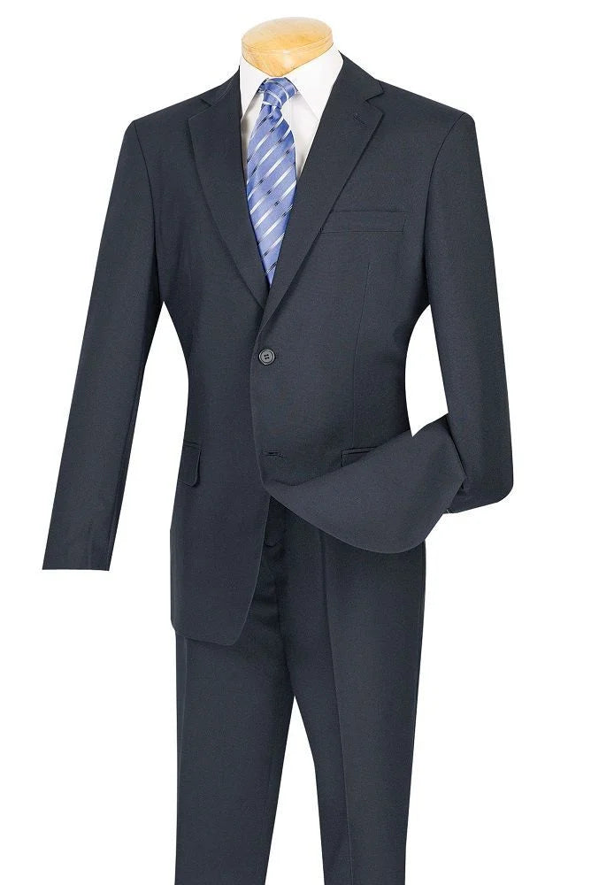 Carlo Lusso Men's Outlet 2 Piece Executive Suit Solid Colors