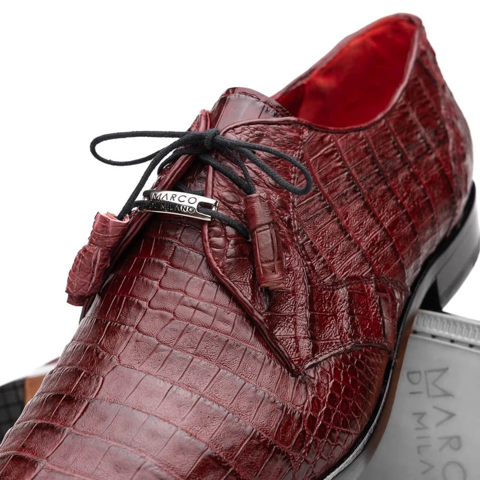 Marco Di Milano Lacio Crocodile Derby Oxfords