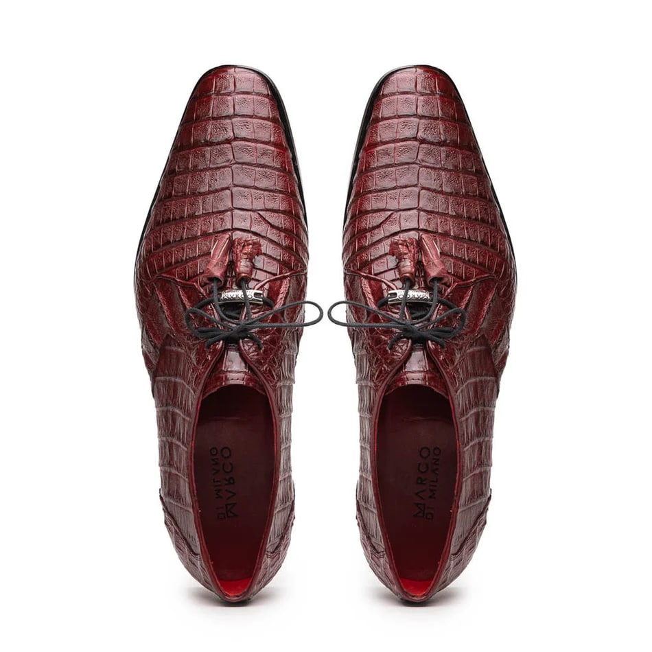 Marco Di Milano Lacio Crocodile Derby Oxfords