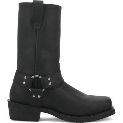 Dingo Black Oil Resistant Biker Boot for Men