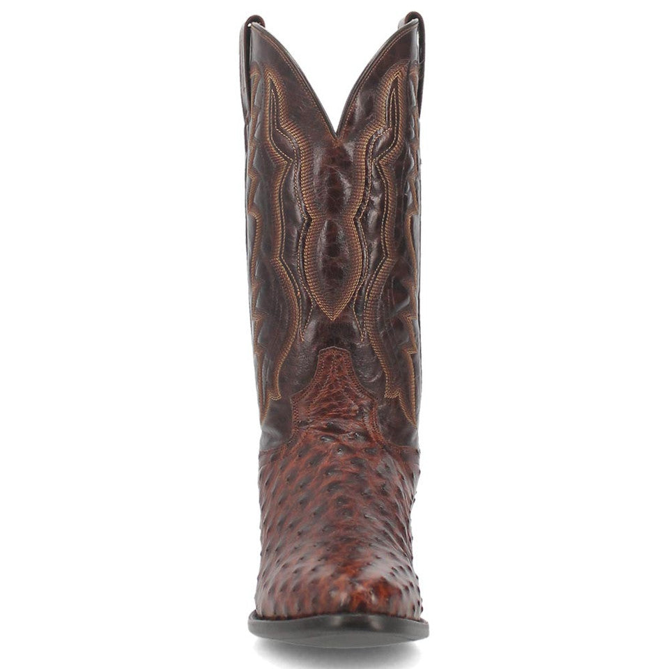 Dan Post Pershing Brown Ostrich Cowboy Boot
