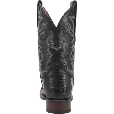 Kingsly Caiman Black Square Toe Boot by Dan Post