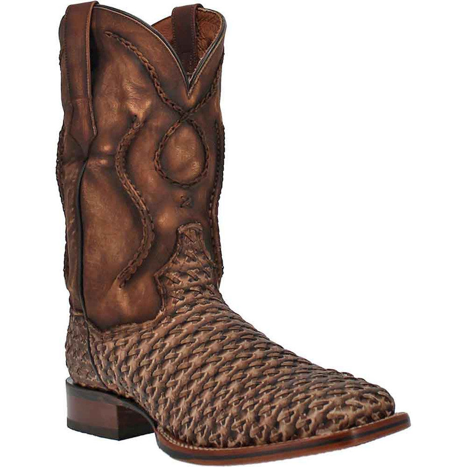 Dan Post Stanley Tan Square Toe Leather Boot