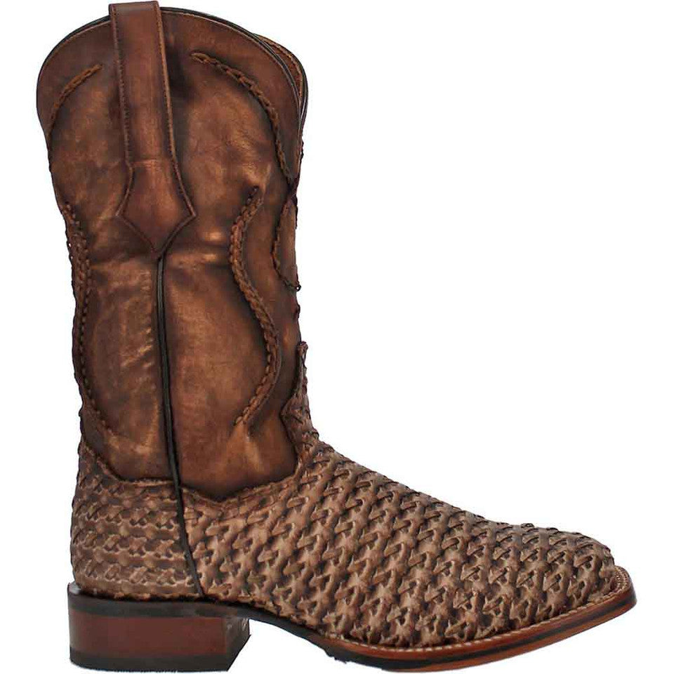 Dan Post Stanley Tan Square Toe Leather Boot