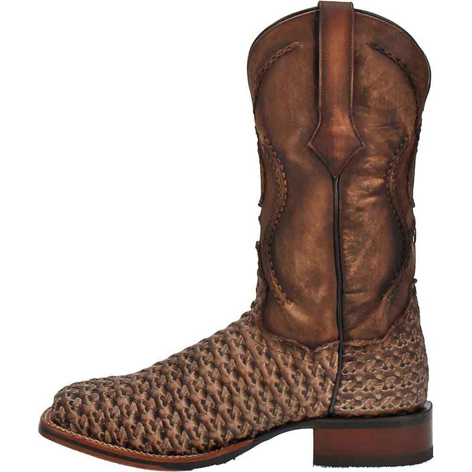 Dan Post Stanley Tan Square Toe Leather Boot