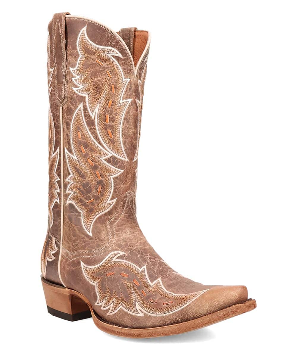 Dan Post Women's Racer Boot in Tan Leather