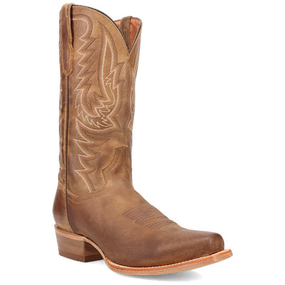 Dan Post Roman Men's Tan Leather Square Toe Boots