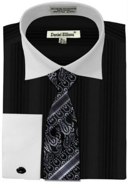 DANIEL ELLISSA TWO TONE SOLID SHIRTS DS3829P2 HUNTER GRN main image 0