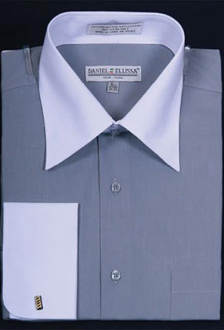 Affordable Clearance Cheap Mens Dress Shirt Sale Online Trendy - Slim Fit -Tan Men's Dress Shirt main image 0