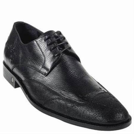 Cat Shark Skin Dress Shoe Black