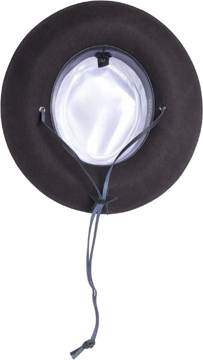Men's Wool Fedora Hat with Grosgrain Ribbon