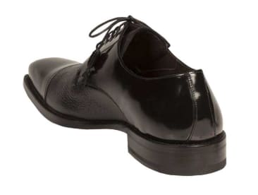 Soka Calfskin/Deerskin Black by Mezlan