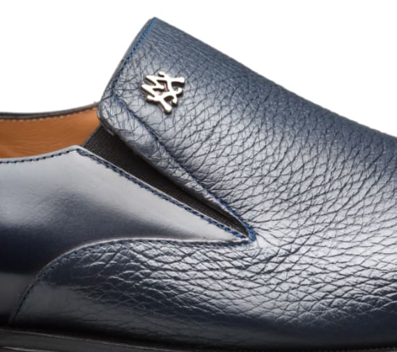 Milani Calfskin/Deerskin Blue by Mezlan
