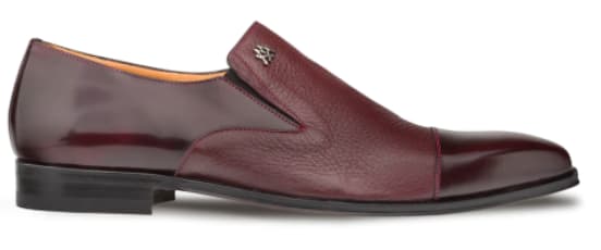 Milani Calfskin/Deerskin by Mezlan: Burgundy Spanish Craft