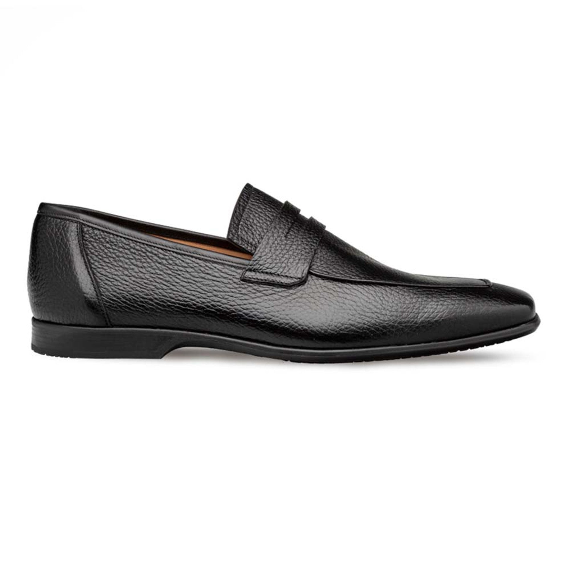Men's Deerskin Black Penny Loafer by Mezlan