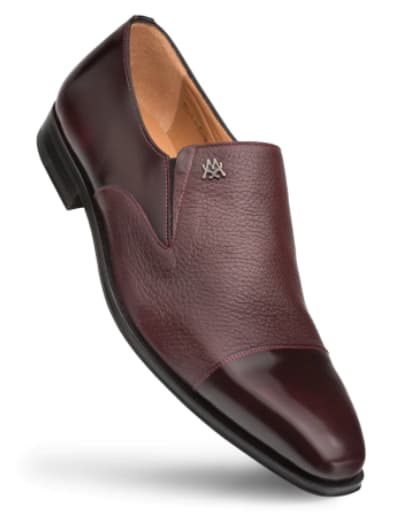 Milani Calfskin/Deerskin by Mezlan: Burgundy Spanish Craft