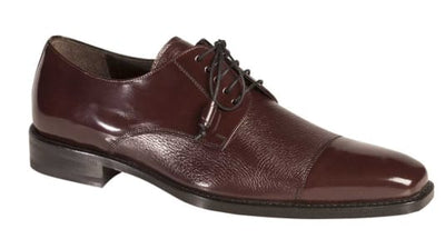 Soka Calfskin/Deerskin Burgundy by Mezlan