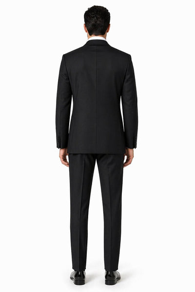 Double Breasted Men's Black Tuxedo Super 150's Discount Sale Designer