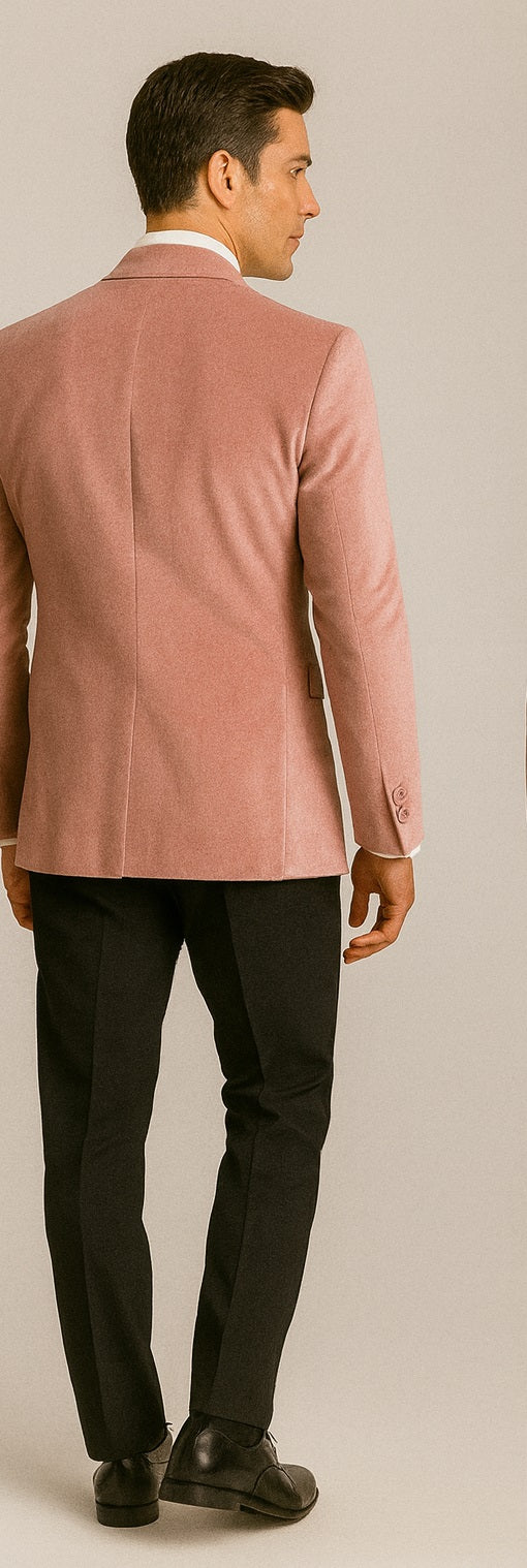 Mens Dusty Rose Velvet Dinner Jacket