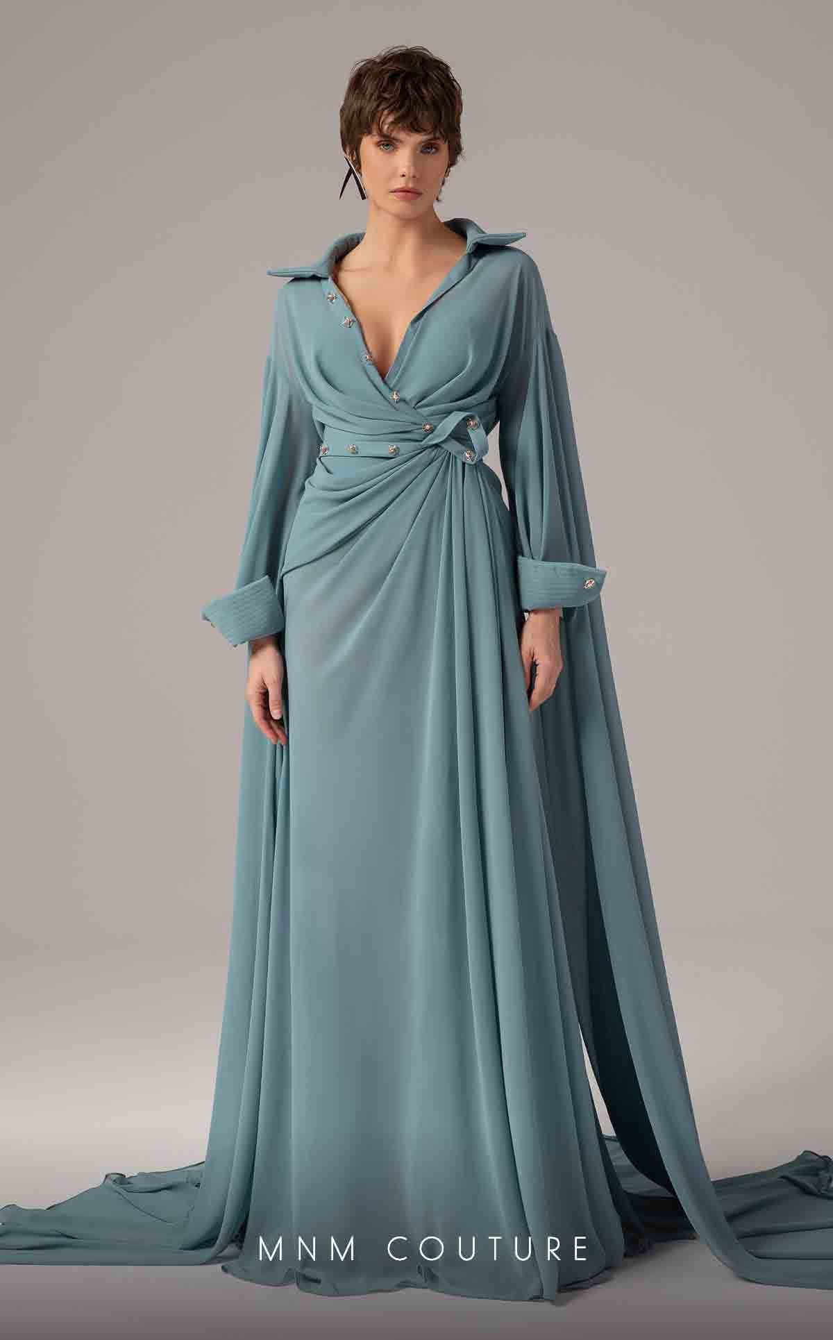 MNM Couture E0093 Cherry Long Sleeve Gown – Size 4